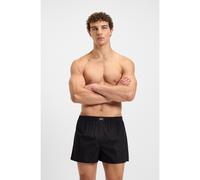 BOSS Bermuda del pigiama in popeline di cotone con logo in confezione da due - Style 2P Boxer S. CW Peach, 50515464 Nero S