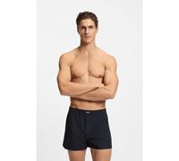 BOSS Bermuda del pigiama in popeline di cotone con logo in confezione da due - Style 2P Boxer S. CW Peach, 50515464 Rosso / Blu scuro L
