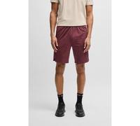 BOSS Bermuda dinamici a motivi in tessuto elasticizzato in quattro direzioni - Style Hecon Desert Active, 50537740 Rosso scuro L