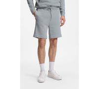 BOSS Bermuda in terry di cotone con patch con logo - Style Sewalk, 50511726 Grigio chiaro XS