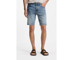BOSS Bermuda Maine in denim elasticizzato blu - Style Re.Maine Shorts BO, 50559892 Celeste 36