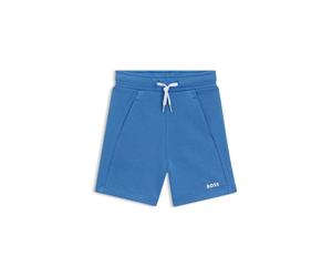 BOSS Bermuda per bambini in pile di misto cotone con logo stampato - Style J51993/84B10A, J51993 Blu 102