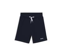 BOSS Bermuda per bambini in pile di misto cotone con logo stampato - Style J51993/84B10A, J51993 Blu scuro 102