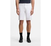 BOSS Bermuda slim fit in tessuto elasticizzato idrorepellente - Style S_Commuter_10.5 inch, 50540337 Bianco 54