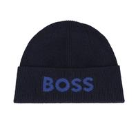 Boss - Berretto con dettaglio logo - - Accessories - Uomo - Blu - ONE SIZE