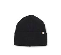 BOSS Berretto in cotone e lana con dettaglio con righe tipiche del marchio - Style Magico_R_Hat, 50522427 Nero pz.
