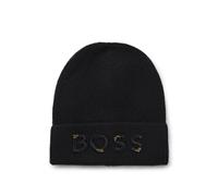 BOSS Berretto per bambini con logo ricamato e borchiato - Style J52612/09BT2, J52612 Nero 56