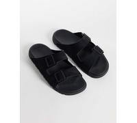 BOSS Sandali slider con doppia fascetta e fibbie con logo - Style Surfley_Sand_mf, 50563157 Nero 41