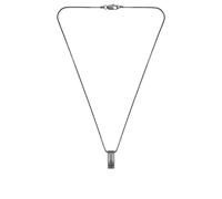 BOSS Black stainless-steel necklace with stripe-effect pendant - Style BROOKS, HB1580834 Grigio scuro pz.