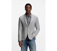 BOSS Blazer in misto lana con micromotivo - Style C-Hanry-252, 50551586 Grigio chiaro 102