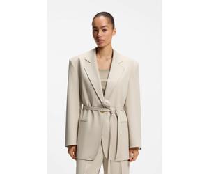 BOSS Blazer oversize con cintura - Style C_Jalara, 50553592 Beige chiaro 42