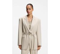 BOSS Blazer oversize con cintura - Style C_Jalara, 50553592 Beige chiaro 48