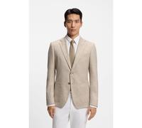 BOSS Blazer regular fit in comodo tessuto elasticizzato a quadri - Style H-Hutson-2PP-253, 50556956 Beige 46