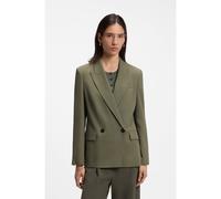 BOSS Blazer regular fit in crêpe elasticizzato gessato - Style Jaleto12, 50564480 Kaki 36