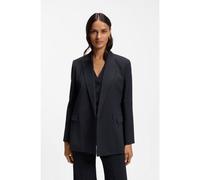 BOSS Blazer regular fit in crêpe elasticizzato gessato - Style Janka-DB2, 50574417 Blu scuro 38