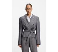 BOSS Blazer regular fit in denim mélange - Style Jelsia, 50553906 Grigio scuro 38