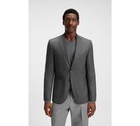 BOSS Blazer regular fit in lana vergine a motivi - Style H-Janson-FL-253, 50551560 Argento 48