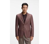 BOSS Blazer regular fit in lana vergine con seta - Style L-Jeff-FP-FL-264, 50570722 Marrone 50
