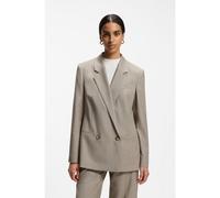 BOSS Blazer regular-fit in lana vergine italiana elasticizzata - Style Jaleto14, 50572078 Beige 48
