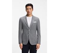 BOSS Blazer regular fit in misto lino a motivi - Style L-Jeff-J-2PP-253, 50560810 Blu scuro 50