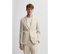 BOSS Blazer regular fit in tweed elasticizzato con micromotivo - Style C-Hanry-252, 50540668 Beige chiaro 52