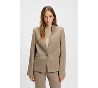 BOSS Blazer regular fit senza collo con bottone in metallo - Style Jemma1, 50541998 Beige 48