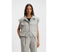 BOSS Blazer senza maniche in flanella mélange elasticizzata - Style C_Jaflesti, 50547683 Grigio chiaro 44