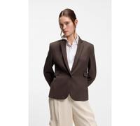 BOSS Blazer slim fit con pince angolate - Style Jia14, 50556336 Marrone scuro 48