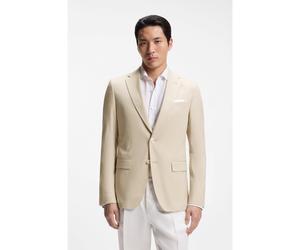 BOSS Blazer slim fit in chiffon elasticizzato - Style H-Hutson-251, 50540836 Beige chiaro 48