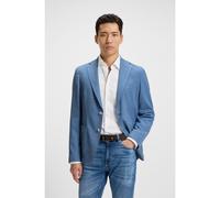 BOSS Blazer slim fit in comodo tessuto elasticizzato a micromotivi - Style C-Hanry-252, 50545830 Celeste 50