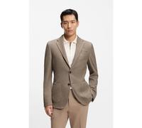 BOSS Blazer slim fit in cotone con micromotivo - Style L-Heston-J-2PP-253, 50555524 Beige 48