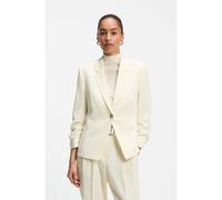 BOSS Blazer slim fit in crêpe giapponese con maniche arricciate - Style Jia16, 50564478 Giallo chiaro 44
