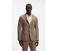 BOSS Blazer slim fit in flanella elasticizzata ad alte prestazioni lavabile - Style P-Hanry-WG-264, 50572016 Marrone chiaro 54