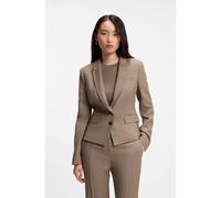 BOSS Blazer slim fit in gabardine elasticizzato - Style Jia18, 50564479 Marrone chiaro 50