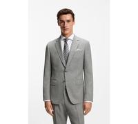 BOSS Blazer slim fit in lana elasticizzata a motivi - Style H-Huge-253, 50564106 Argento 102
