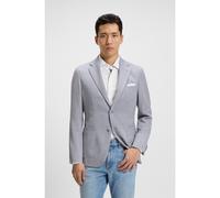 BOSS Blazer slim fit in lana vergine e seta - Style L-Heston-LP-241, 50545402 Argento 48