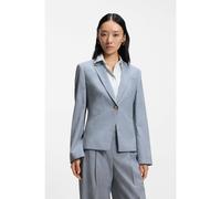 BOSS Blazer slim fit in lana vergine mélange - Style Jia9, 50542010 Celeste 40