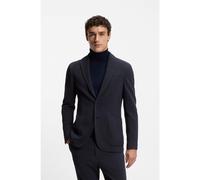 BOSS Blazer slim fit in misto cotone con micromotivo - Style C-Hanry-J-252, 50545863 Blu scuro 58