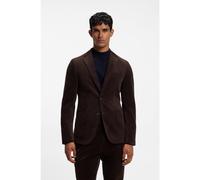 BOSS Blazer slim fit in misto cotone e cashmere - Style C-Hanry-263, 50572003 Marrone scuro 48