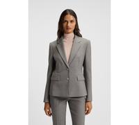 BOSS Blazer slim fit in misto lana a motivi - Style Jia11, 50544333 Grigio 40