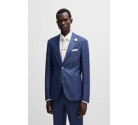 BOSS Blazer slim fit in tessuto con micromotivo - Style C-Hanry-252, 50540724 Blu scuro 46