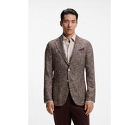 BOSS Blazer slim fit in tessuto con micromotivo - Style L-Heston-Soft-2PP263, 50570724 Marrone 48