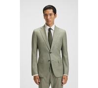 BOSS Blazer slim fit in tessuto elasticizzato con motivo - Style H-Hutson-251, 50545884 Verde 58