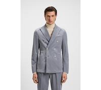 BOSS Blazer slim fit in velluto a coste di cotone elasticizzato - Style C-Hanry-DB-Pk-254, 50551597 Celeste 56
