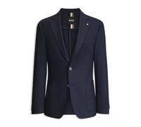 BOSS Blazer slim fit in lana elasticizzata con micromotivo - Style C-Hanry-224, 50480317 Blu scuro 58