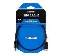 BOSS BMIDI-PB1 - lunghezza 30cm/1ft - Cavo MIDI salvaspazio con connettori multi-direzionali, perfetto per pedaliere e tutte le applicazioni MIDI