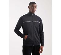 BOSS Bodywear - Authentic - Giacca taglio lungo nera con zip-Nero S