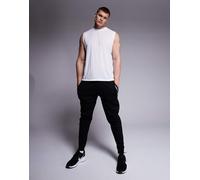 BOSS Bodywear - Authentic - Joggers neri con righe e logo-Nero XL