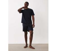 Boss Bodywear - Completo da casa con pantaloncini e T-shirt blu navy W33