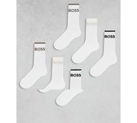 BOSS Bodywear - Confezione da 6 paia di calzini bianchi-Bianco 5-8.5